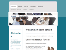 Tablet Screenshot of frconsult.de